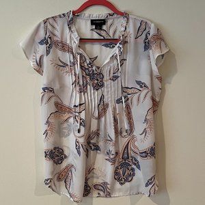 Liz Claiborne Career Paisley Print Top